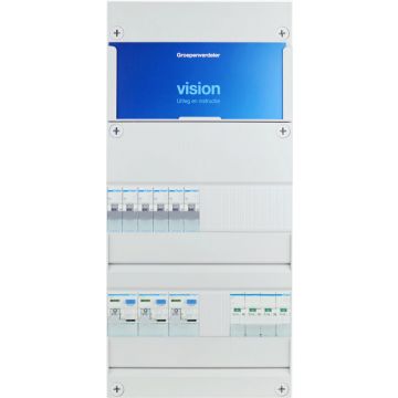 HAGER groepenkast 6 groepen 3 fase 220x475 (BxH)