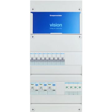 HAGER groepenkast 8 groepen 3 fase 220x475 (BxH)