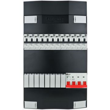 EMAT Schneider groepenkast 12 aardlekautomaten 3 fase 220x380 (BxH) 