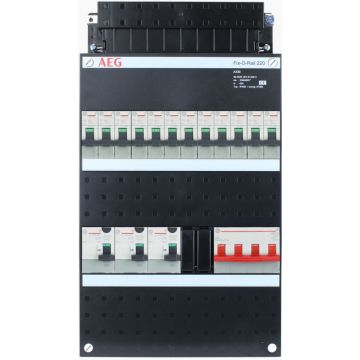 AEG groepenkast 12 groepen 3 fase 220x390 (BxH)