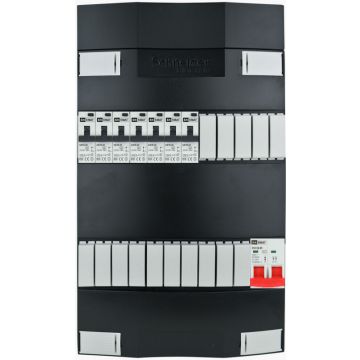 EMAT Schneider groepenkast 7 aardlekautomaten 1 fase 220x380 (BxH) 