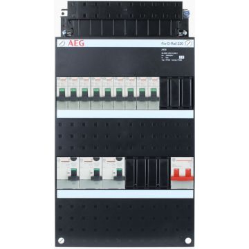 AEG groepenkast 9 groepen 1 fase 220x390 (BxH)