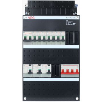 AEG groepenkast 7 groepen + fornuis 3 fase 220x390 (BxH)