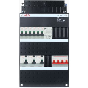 AEG groepenkast 6 groepen + beltrafo 3 fase 220x390 (BxH)