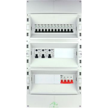 EMAT Schneider waterdichte (IP55) groepenkast 12 groepen 3 fase 300x600 (BxH) 