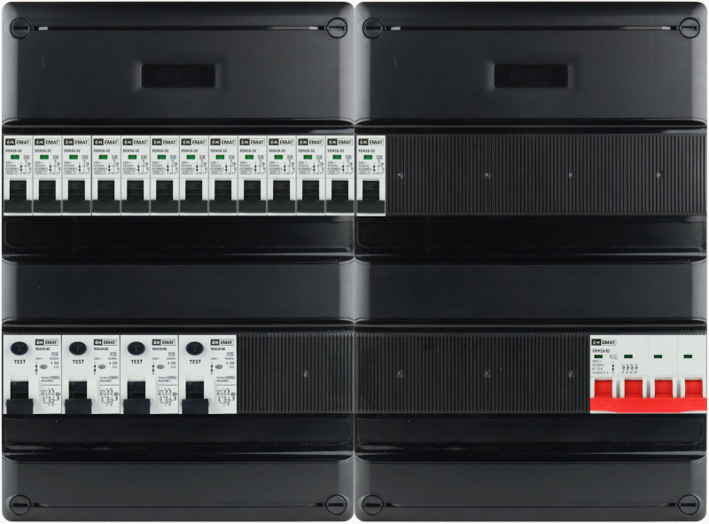 Miniatuur van EMAT Eaton groepenkast 13 groepen 3 fase 440x330 (BxH)