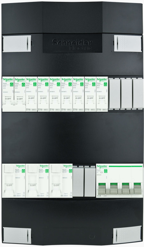 Miniatuur van Schneider groepenkast 7 groepen + fornuis 3 fase 220x380 (BxH)