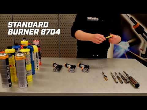 Miniatuur van Sievert soldeerbrander gasbrander compleet met gaspatroon HandyJetSet 2282 (228202)