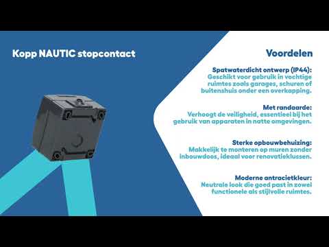 Miniatuur van Kopp NAUTIC stopcontact ip44 met randaarde 1-voudig opbouw antraciet