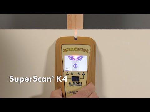 Miniatuur van Zircon SuperScan K4 multifunctionele leidingzoeker muurscanner (hout), stroom, metaal en kunststof waterleiding scan (72484)