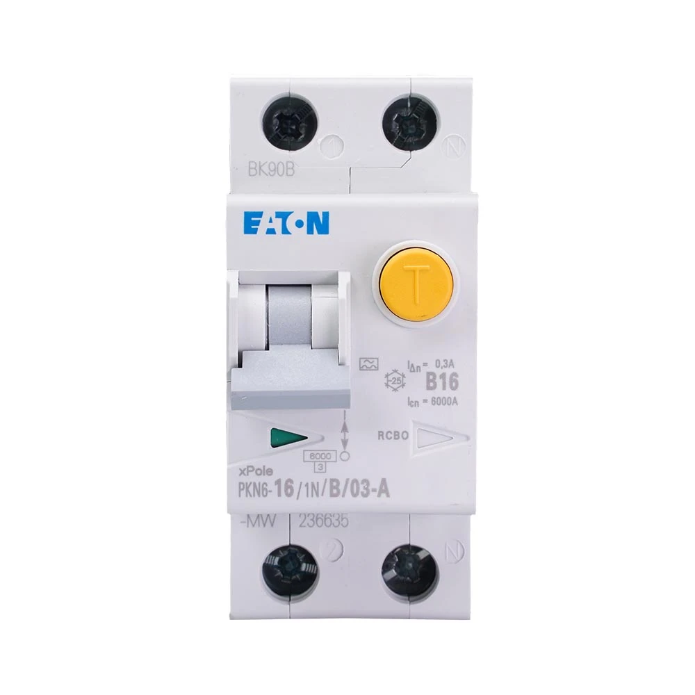 Miniatuur van Eaton aardlekautomaat B16 1P+N 300mA Type A (236635)