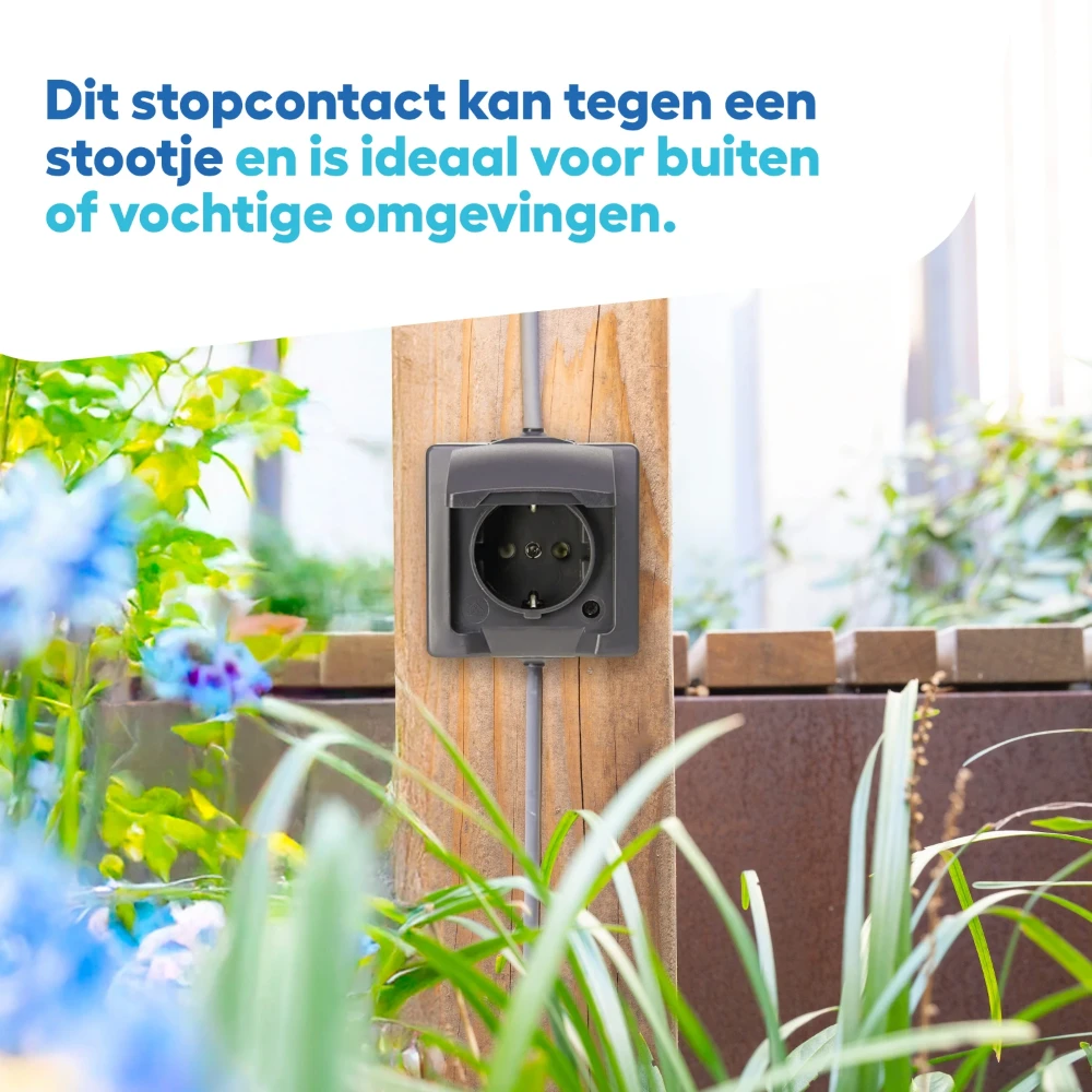 Miniatuur van Kopp NAUTIC stopcontact ip44 met randaarde 1-voudig opbouw antraciet