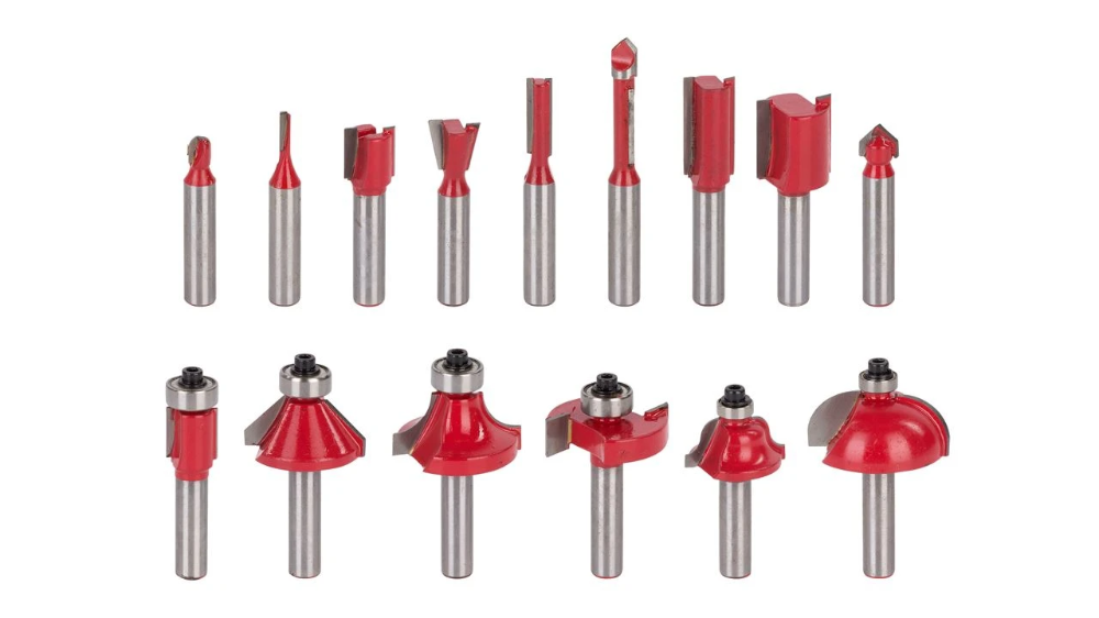 Miniatuur van Kreator frezenset freesbits Premium 8mm schacht - set van 15 frezen in koffer (KRT060185)