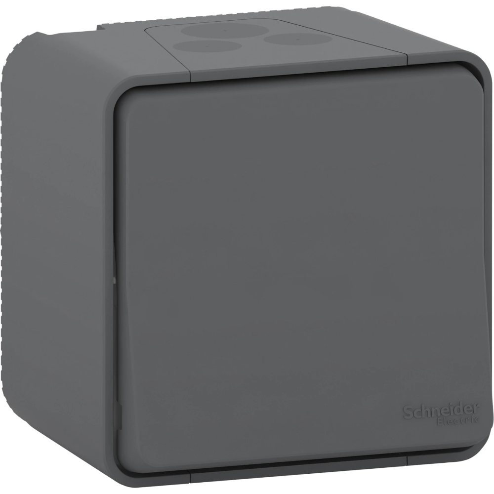 Miniatuur van Schneider-Merten wisselschakelaar opbouw IP55 - Mureva Styl mat grijs (MUR35021)