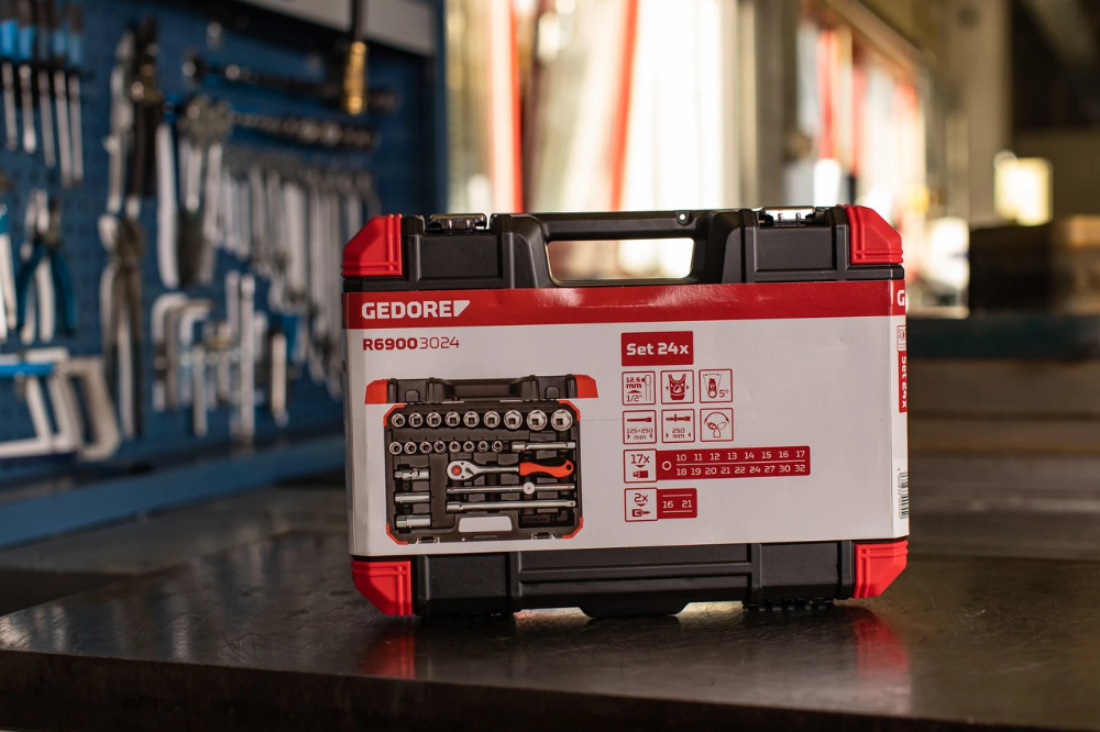 Miniatuur van GEDORE RED dopsleutelset 1/2” 10-32mm 24-delig (R69003024)