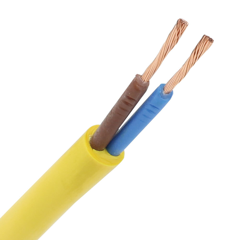 Miniatuur van Pur kabel H07BQ-F 2x2.5mm² geel per rol 100 meter