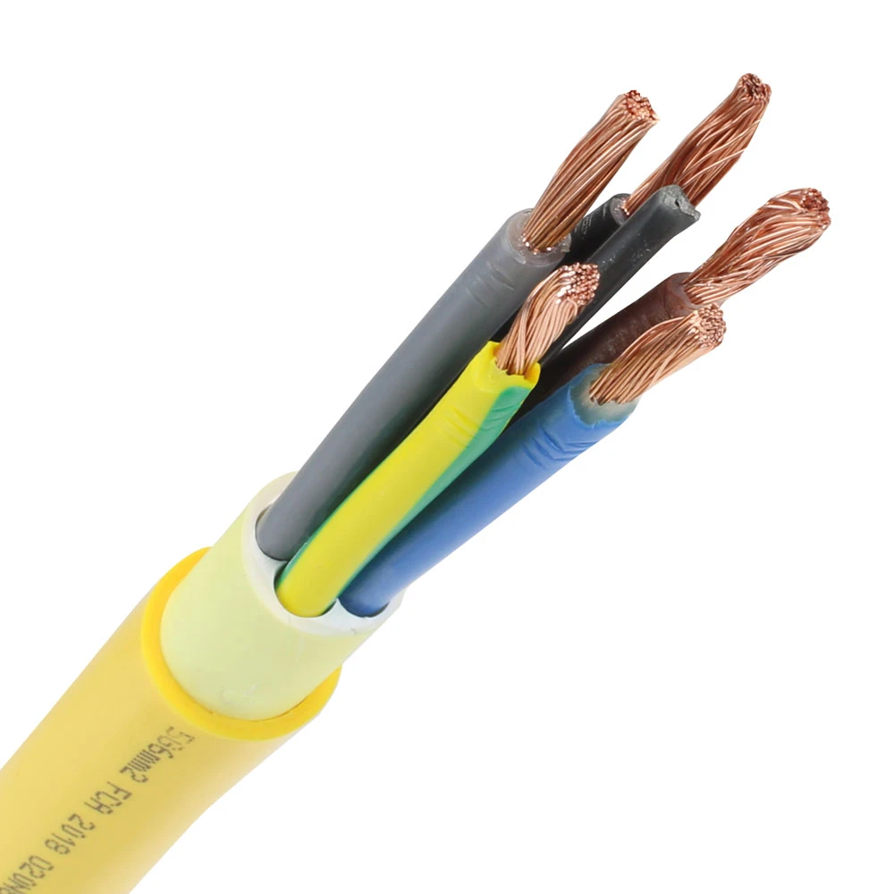 Miniatuur van Pur kabel H07BQ-F 5x4mm² geel per meter