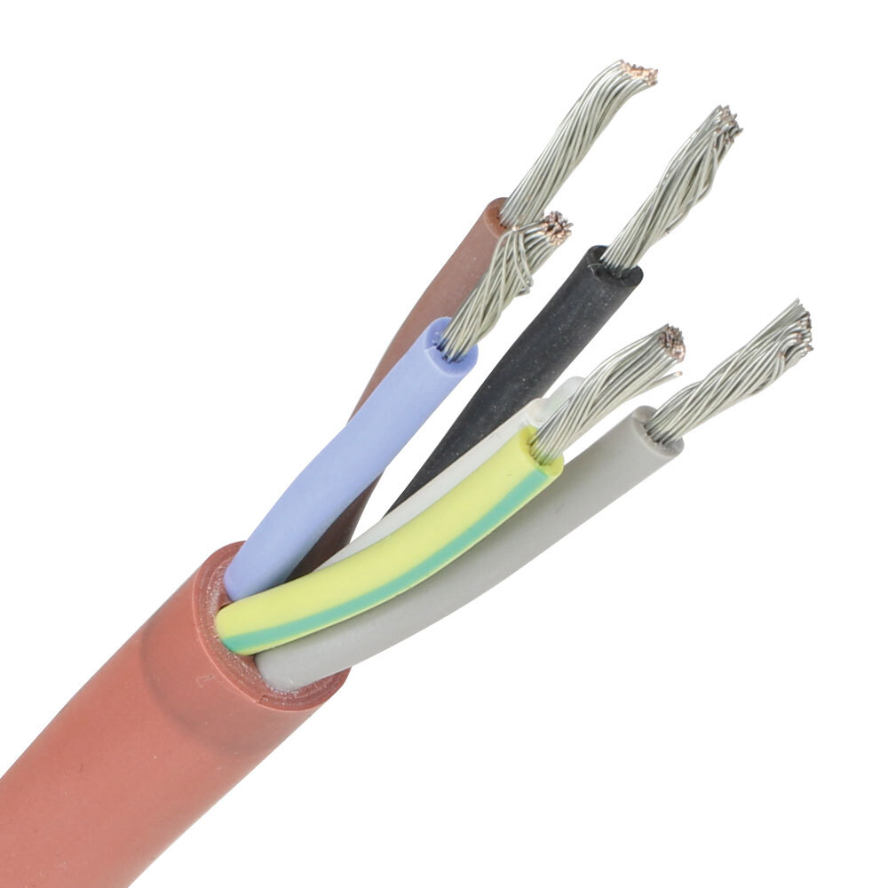 Miniatuur van Siliconenkabel SiHF 5x1.5mm² per meter
