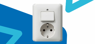 Schakelaar met stopcontact doorlussen
